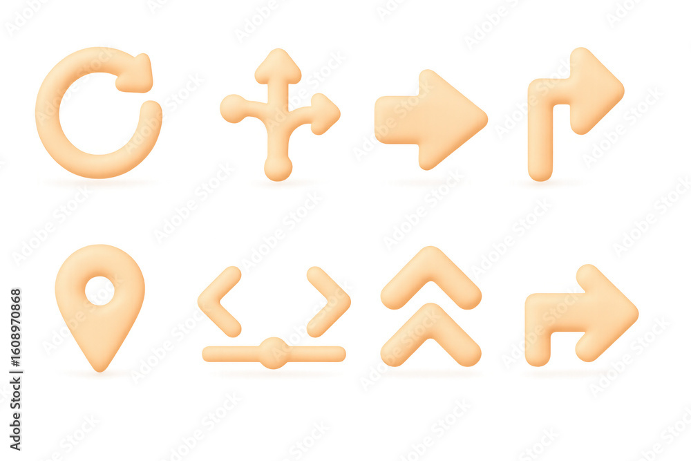 3d neon navigation icons: arrows, compass, map pins, and symbols in glowing style 3d neon navigation icons: arrows, compass, map pins, and symbols in glowing style