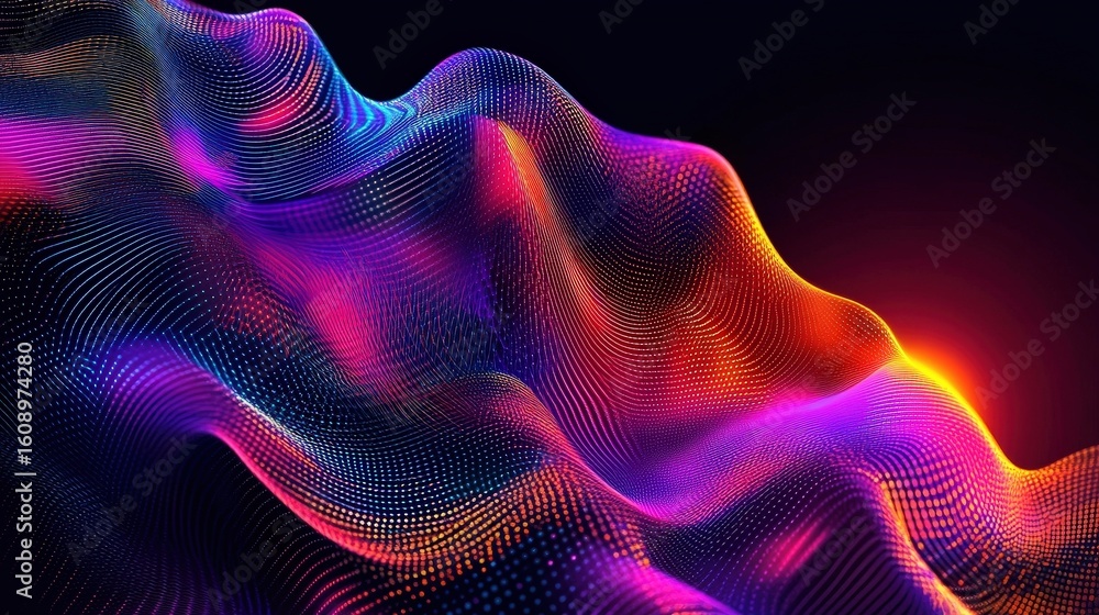 Obraz premium abstract colorful wave background