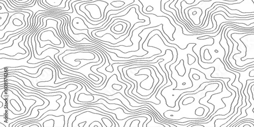 Topographic map and landscape terrain texture grid,   luxury map background geographic abstract pattern, outline terrain relief cartography geographical map Illustration.