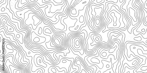 Abstract minimal the pattern discovery vector topo map, geographic mountain relief diagram line wave carve pattern, contour abstract map relief land outline, topographic background mountain.