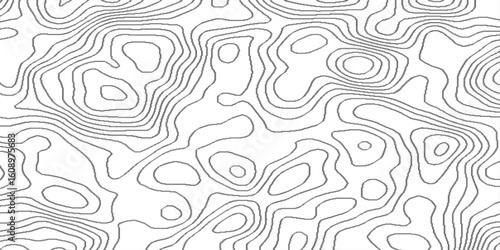 Abstract minimal the pattern discovery vector topo map, geographic mountain relief diagram line wave carve pattern, black and white contour topo map with grid and Labels for cartography design.