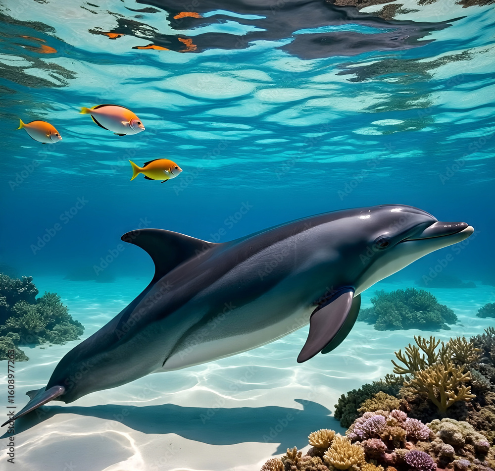 Obraz premium dolphin in the sea