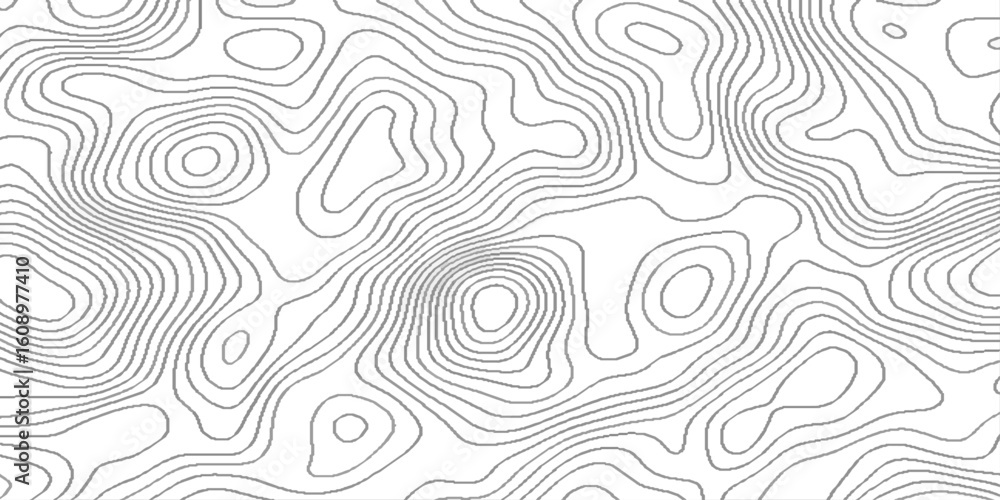 Fototapeta premium Modern design with White background with topographic, geographic mountain relief abstract lines background, wavy swirls background pattern for modern design.