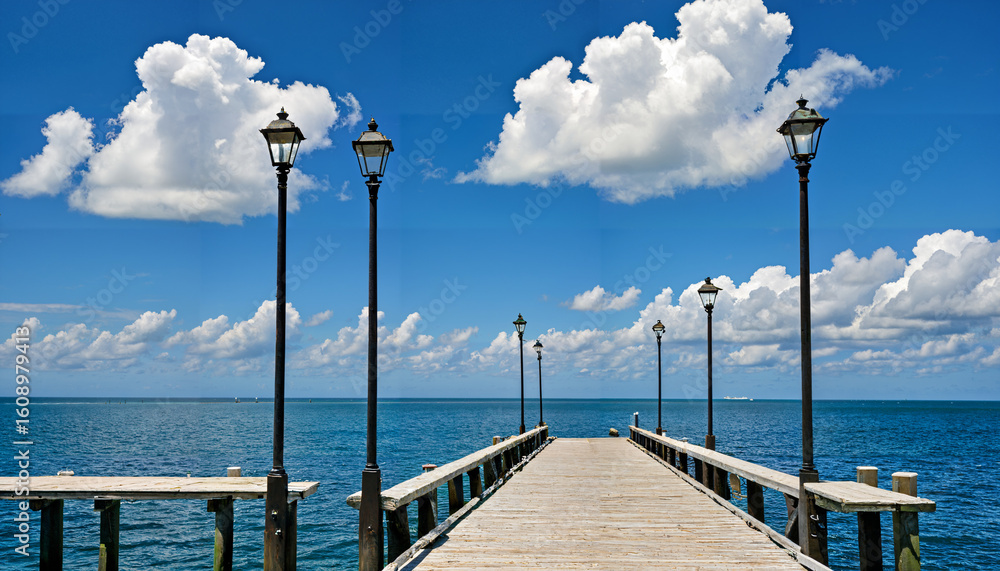 Fototapeta premium Le ponton sur l'eau