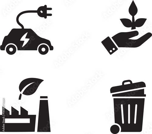  Electric Car Charging Icon