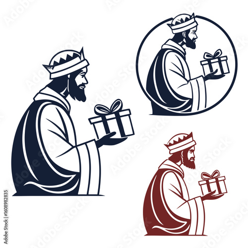 Kings bearing gifts offering presents religious