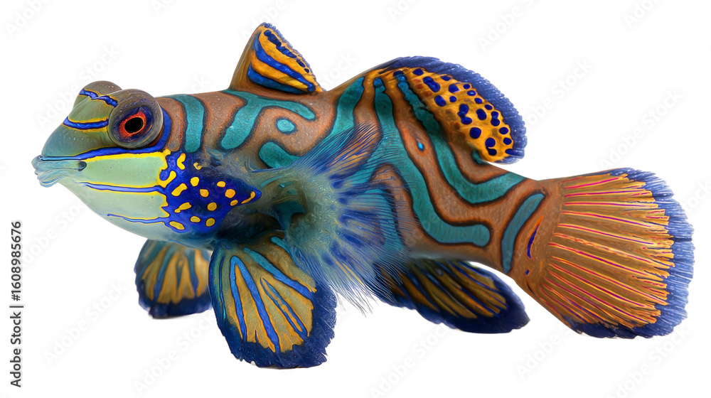 Fototapeta premium Vibrant tropical fish closeup