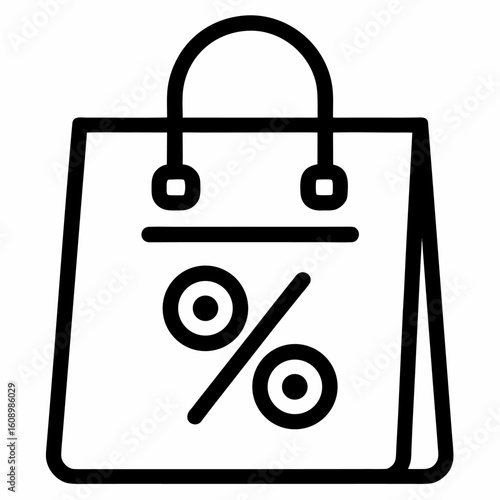 vector shopping bag icon
