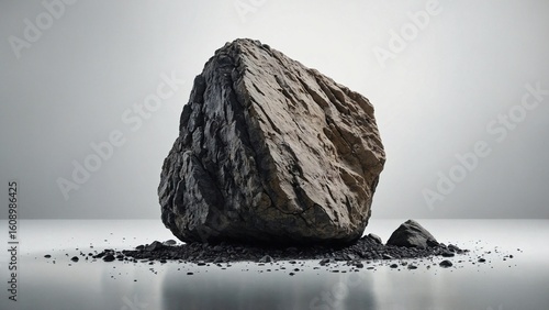 rock isolated on white background