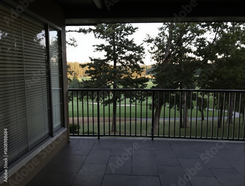 Wallpaper Mural Balcony View of a Lush Golf Course Landscape Torontodigital.ca