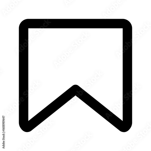 Bookmark Flag Outline Icon
