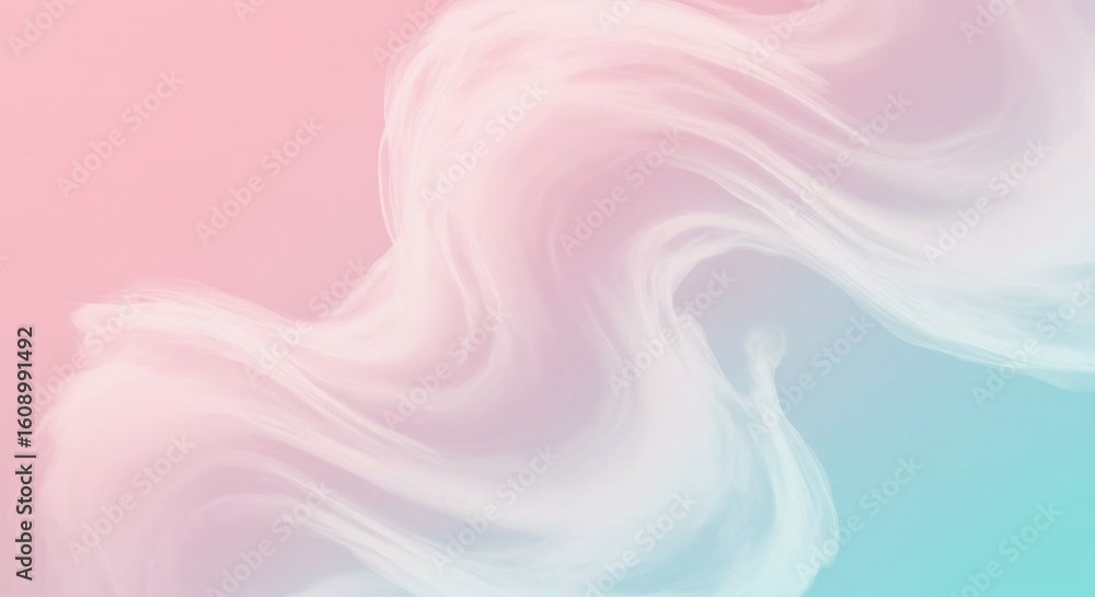 Fototapeta premium Cotton Candy Glow - Abstract Pastel Pink and Cyan Gradient Background for Web & Social Media 8