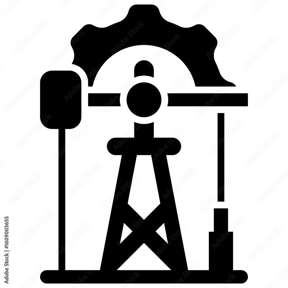 Obraz premium Oil Industry Icon