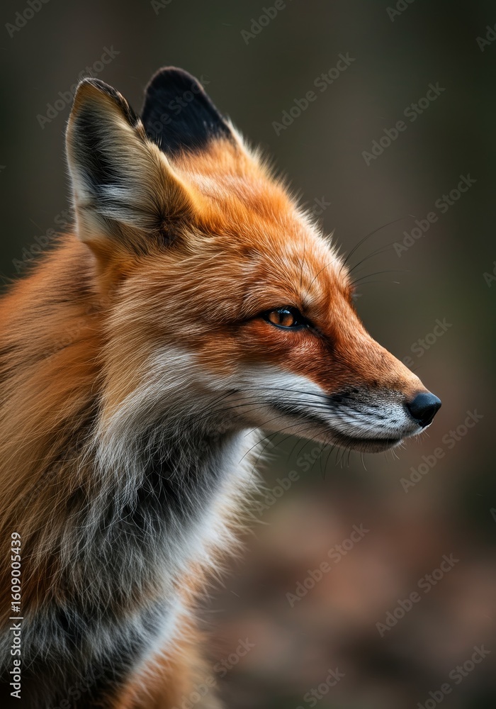 Fototapeta premium Portrait of a Red Fox in Natural Habitat