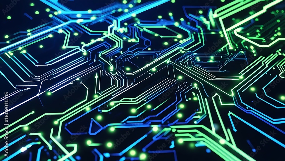 Abstract Circuit Board Digital Network and Technology Background Abstract Circuit Board Digital Network and Technology Background