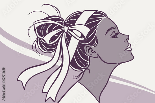 girl with flowers
