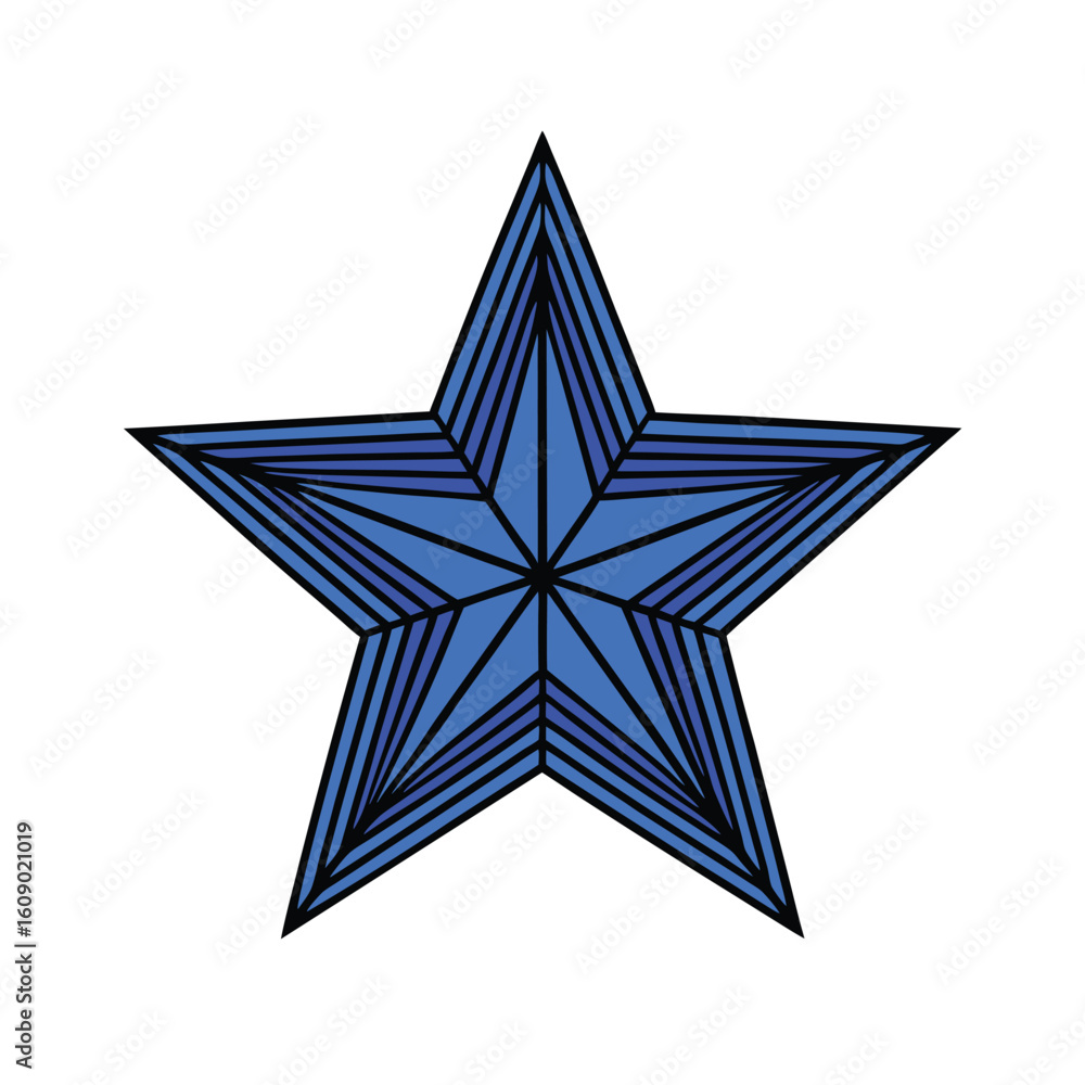 Obraz premium A beautiful blue star design