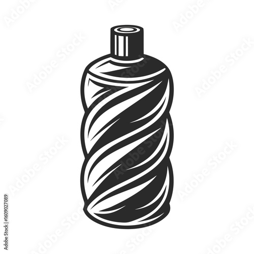 Abstract representation of a mouthwash swirl
