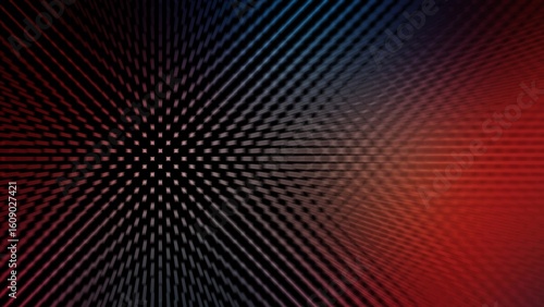 Slika na platnu Abstract red and black background with a modern halftone dot pattern and digital