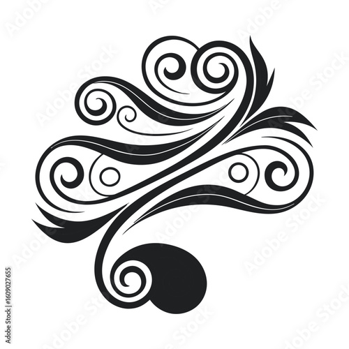 Abstract representation of cold air flow