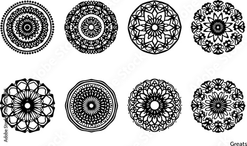 tribal, tattoo, symbol, abstract, flame, design icon, pattern,  vector bundle