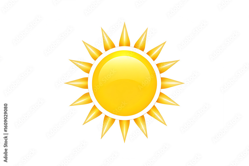 Fototapeta premium sun white no isolated on white background PNG ,AI GENERATED
