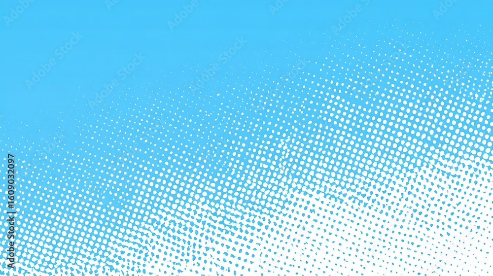 Naklejka premium Halftone gradient vector overlay on pastel blue - retro graphic resource