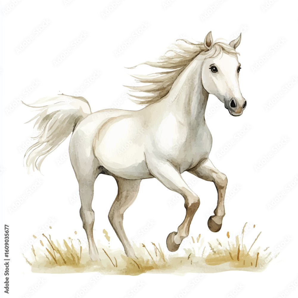 Obraz premium a cute animal of horse running