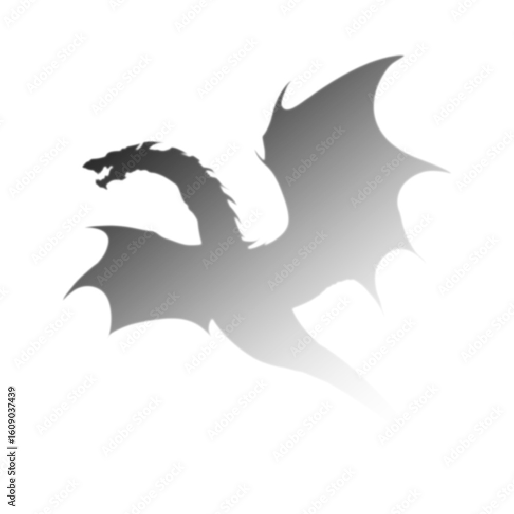 Naklejka premium vector illustration of a dragon 