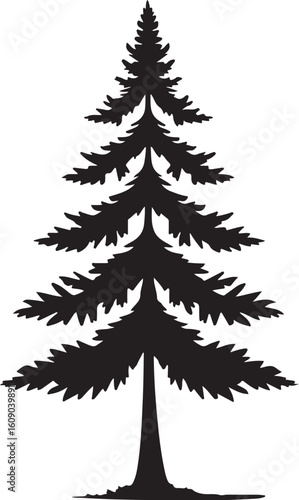 Minimalist black silhouette of a figure isolated on transparent background