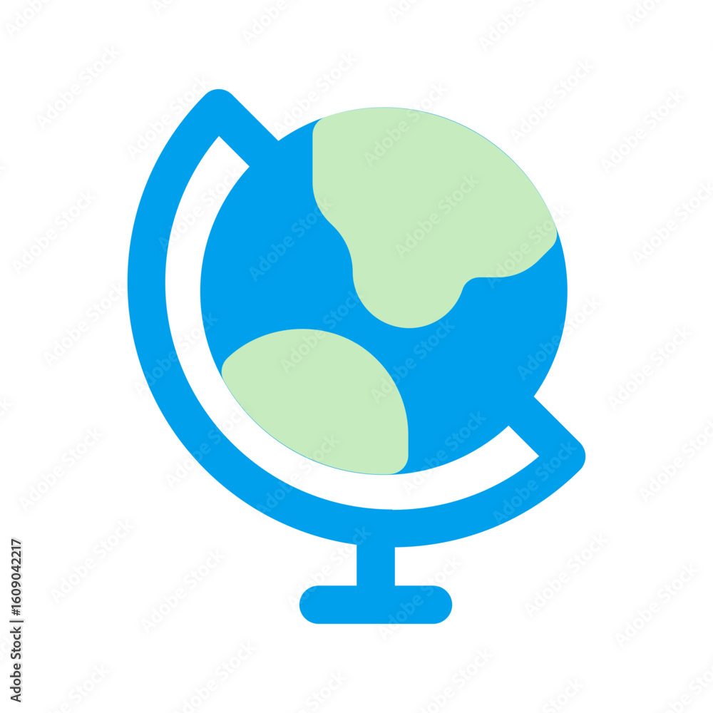 Fototapeta premium earth globe duo tone icon