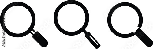Search Icon vector illustration. Magnifier or loupe sign. Magnifier loupe sign, isolated on transparent background.
