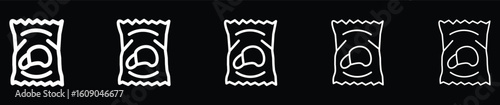 Potato chips Snacks bag icon
