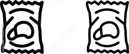 Potato chips Snacks bag icon