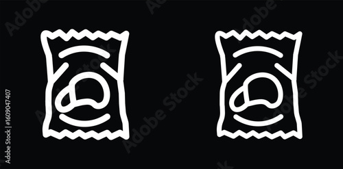 Potato chips Snacks bag icon