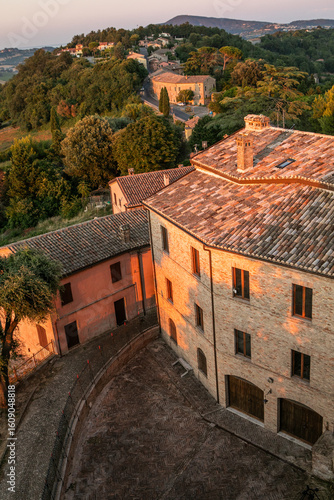 Offagna is a charming medieval hilltop town in central Italy’s Marche region, known for its well-preserved fortress, narrow cobbled streets, and panoramic views of the surrounding countryside. 