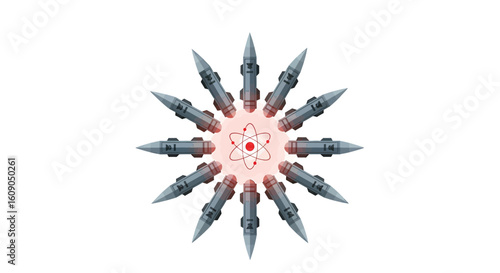 Nuclear Energy Symbol Atomic Structure and Power Generation