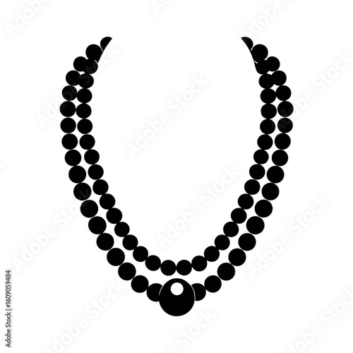Pearl necklace elegant wedding bridal jewelry