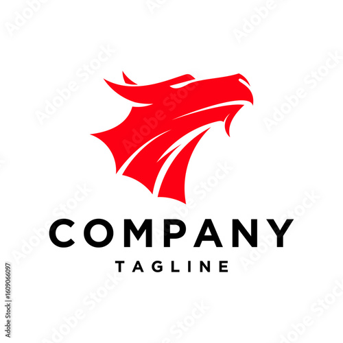 Free Download Dragon head logo design - GFXLoad