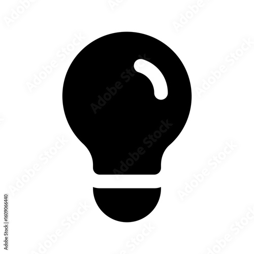 lightbulb glyph icon