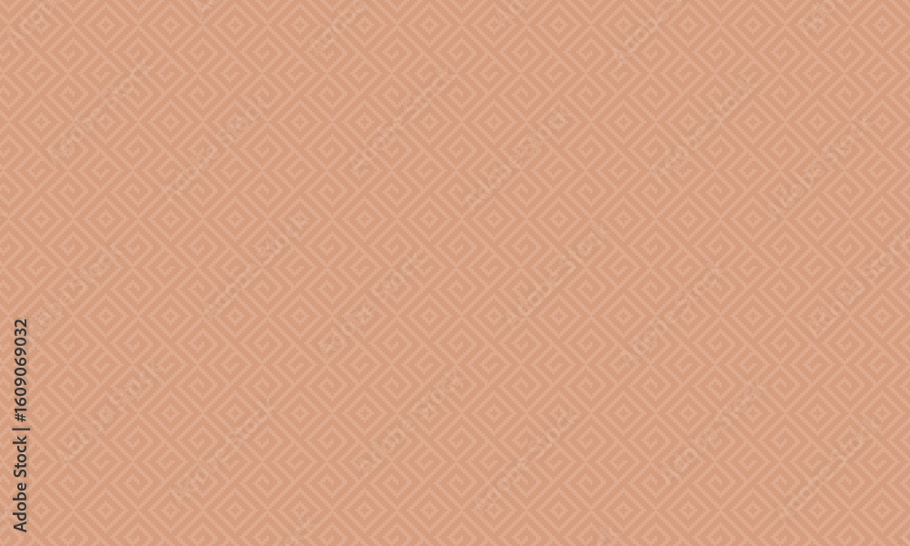 Fototapeta premium Seamless African Geometric Pattern with Traditional Pixel Spiral Motif