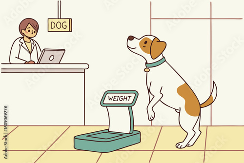 vet and dog