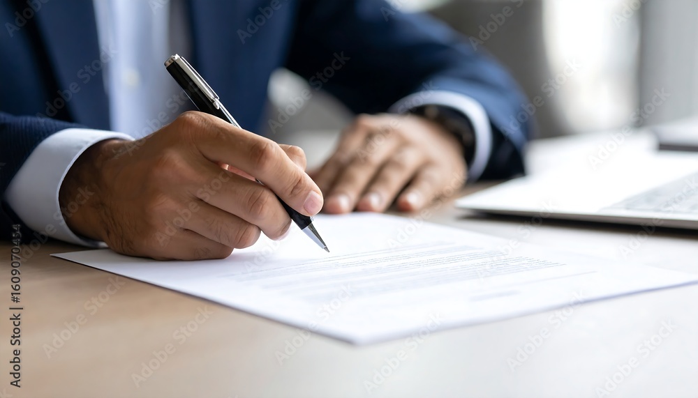 holding pen signing contract on desk, Signing a Legal Document holding pen signing contract on desk, Signing a Legal Document
