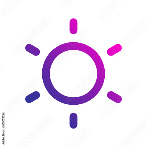 brightness gradient icon
