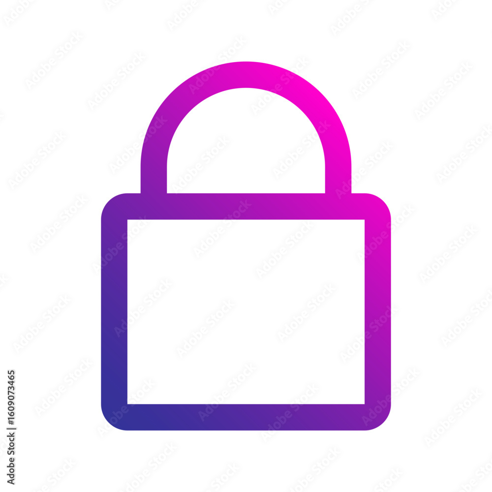 lock gradient icon