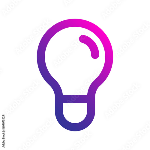 lightbulb gradient icon