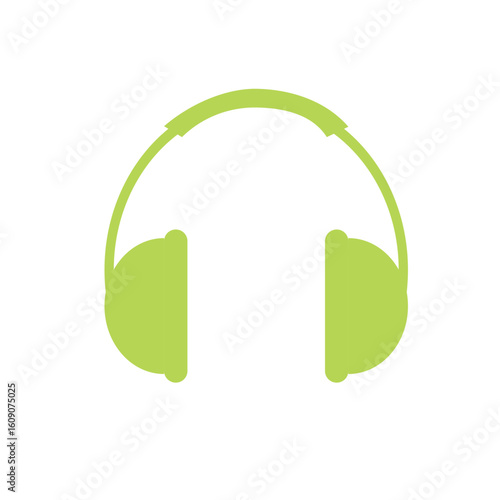Minimalist Headphone Vector Illustration – Clean Audio Icon for Music, UI, and Tech Projects