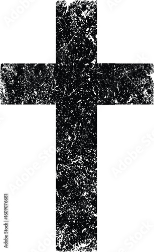 Distressed Christian Cross SVG