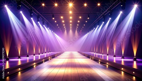 Grand stage illuminated