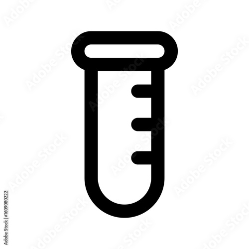 test tube line icon